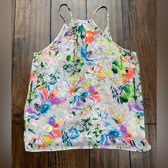 Dex Floral Faux Wrap Tank - Picture 5 of 6